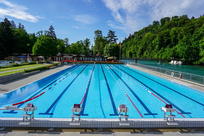 Das Schwimmbad von Muensingen